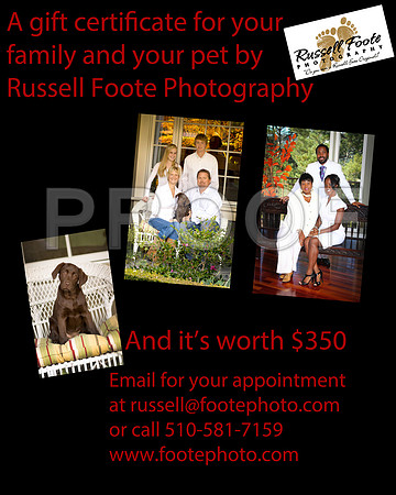 GIFT CERTIFCATE 8X10